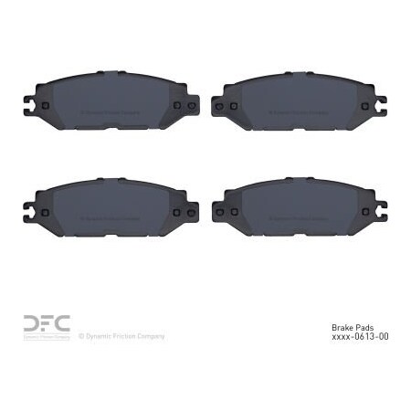 Dynamic Friction Co DFC 3000 Semi-Metallic Brake Pads - 1311-0613-00
